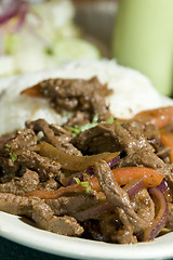 Image showing lomo saltado peruvian steak