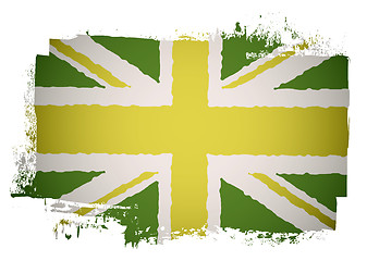 Image showing Green british flag