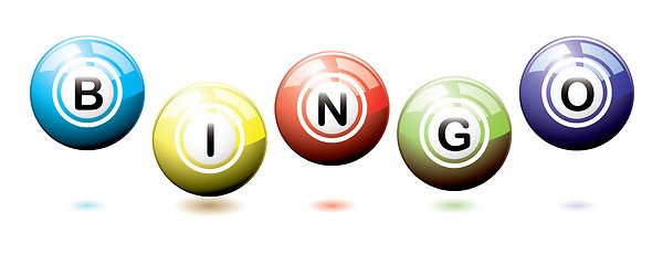 Image showing Bingo balls bounce