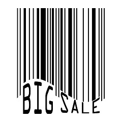 Image showing Big Sale bar codes all data is fictional. EPS 8