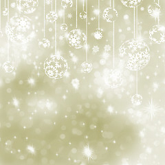 Image showing Elegant gold christmas background. EPS 8