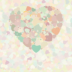 Image showing Abstract vintage heart background. EPS 8