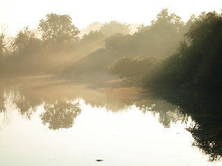 Image showing lake at sunrise