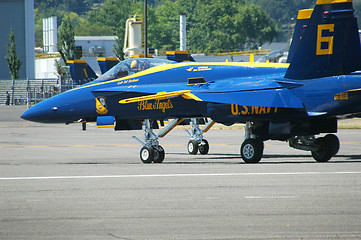 Image showing Blue angels aircraft.