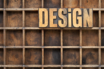Image showing design concept in wood type