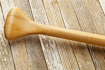 Image showing canoe paddle grip