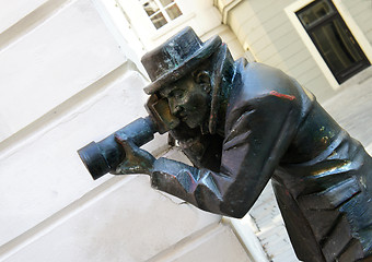 Image showing Sculpture Paparazzi in Old Town, Bratislava