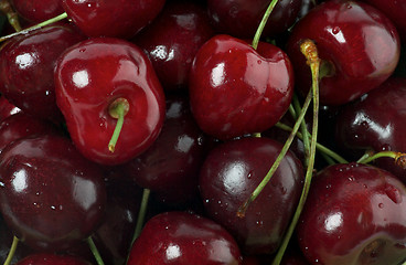 Image showing Fresh Swet Cherry background