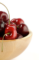 Image showing Fresh Swet Cherry Clipping Path