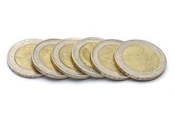 Image showing Euro coins 