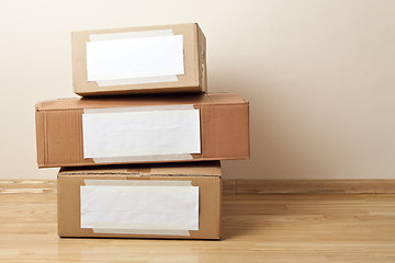 Image showing Cardboard boxes