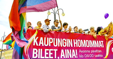 Image showing Helsinki Pride gay parade