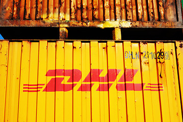 Image showing DHL container