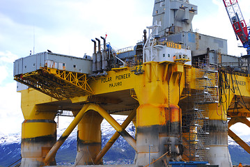 Image showing Oil rig closeup