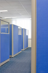 Image showing Office cubicle partitions