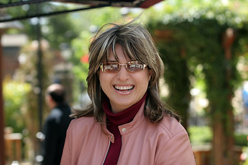 Image showing Happy woman in the park