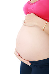 Image showing Belly of Pregnant Woman 