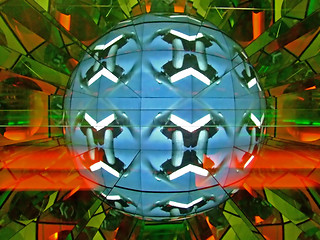 Image showing Abstract globe box 1