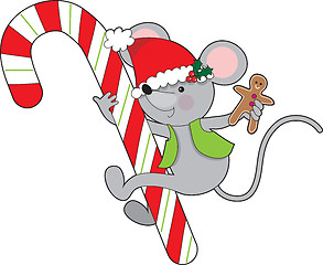 Image showing Candy Cane Mouse