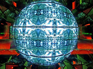 Image showing Abstract globe box 6