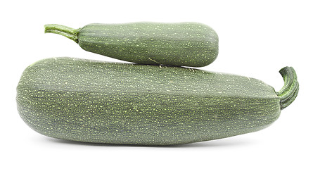 Image showing Two large courgettes