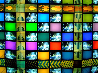 Image showing TV wall
