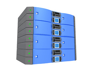 Image showing Twin Server - Blue