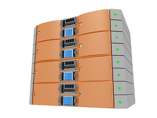 Image showing Twin Server - Orange