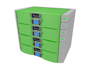 Image showing Twin Server - Green