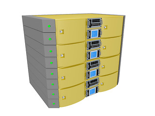 Image showing Twin Server - Yellow