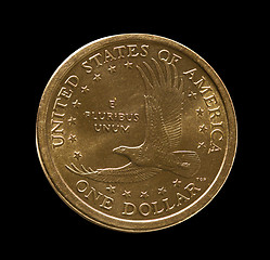 Image showing Macro image of one dollar US coin