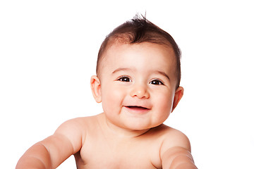 Image showing Happy laughing baby face