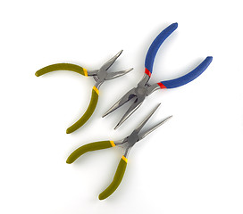 Image showing Tools - Green and blue pliers