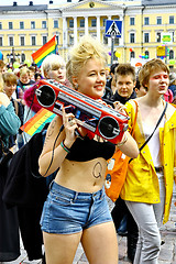 Image showing Helsinki Pride gay parade