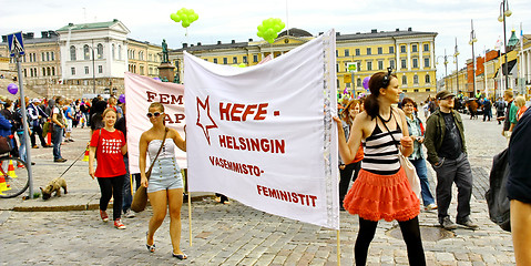 Image showing Helsinki Pride gay parade