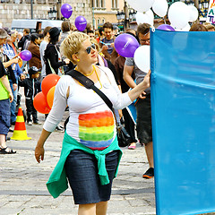 Image showing Helsinki Pride gay parade