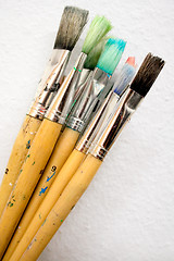 Image showing Bunch of Paint Brushes