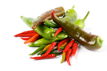 Image showing Arrangement of Chili Peppers