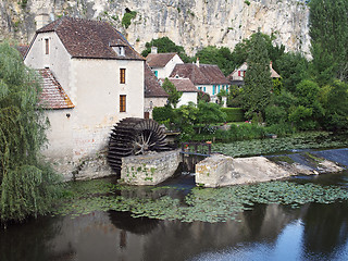 Image showing Watermill, Angles sur Anglin, France