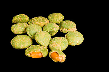 Image showing Wasabi peanuts