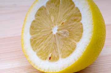 Image showing fresh half lemon