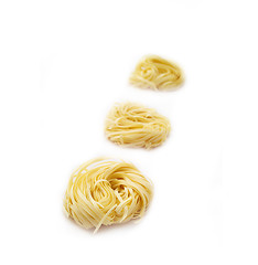 Image showing fresh italian tagliatelle eggs pasta