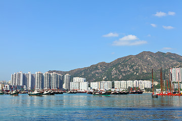 Image showing typhoon shelter in Hong Kong, Tuen Mun