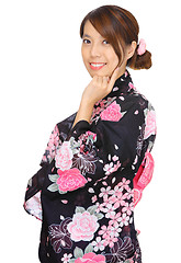 Image showing japanese kimono woman