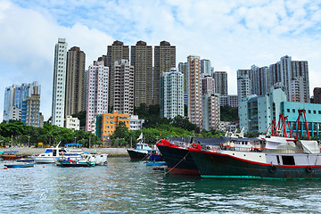 Image showing typhoon shelter in Hong Kong, aberdeen