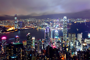 Image showing Hong Kong at night