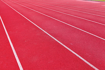 Image showing sport running track