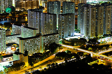 Image showing Hong Kong downtown at night