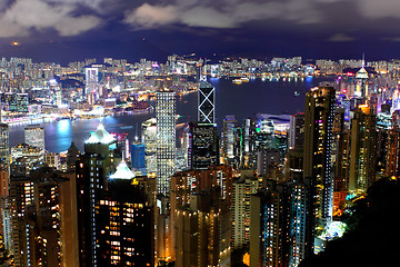 Image showing Hong Kong at night