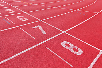 Image showing sport running track